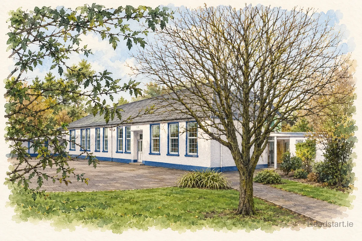 Watercolour illustration of the St Fin Barre's building, Cork (centre and southside)